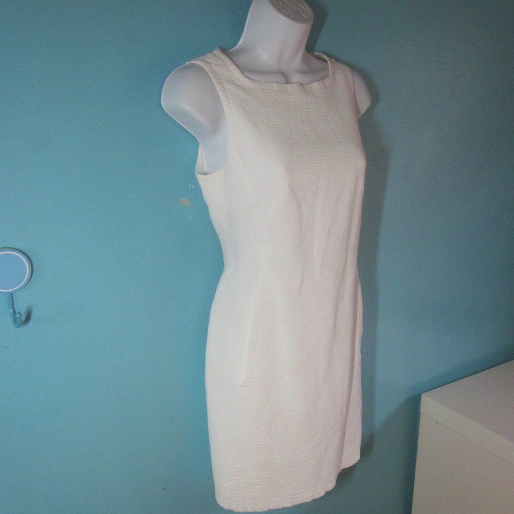 Max Studio Leon Max White Mini Length Summer Sheath Women’s Size 6